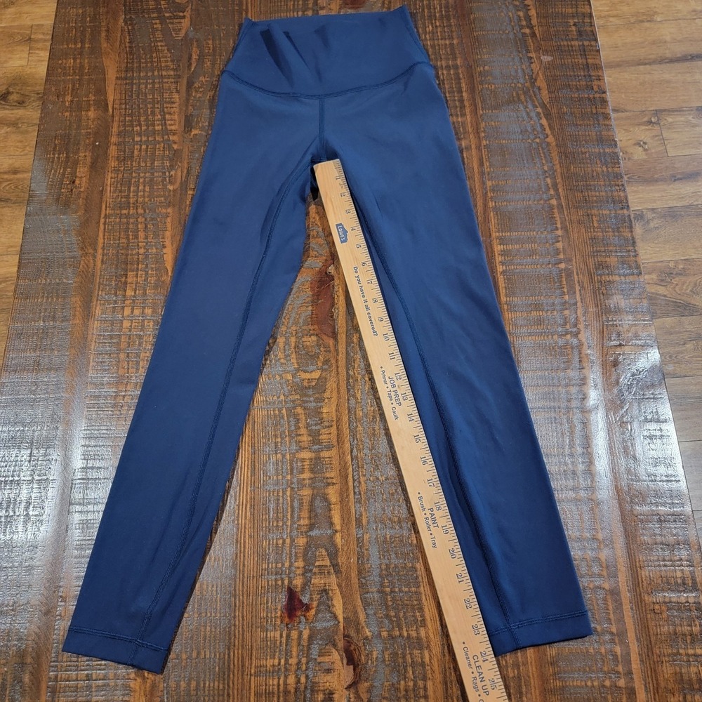 Lululemon Align high rise leggings size 2 True Navy 25"‎ Nulu Fabric